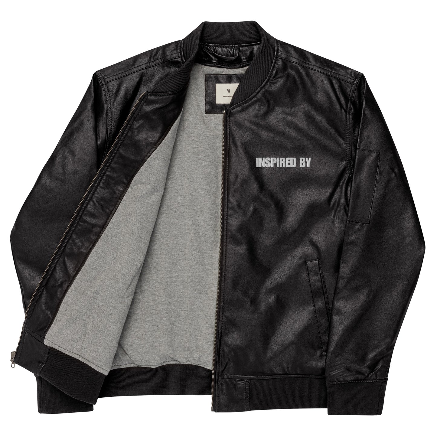 Chaqueta bomber de cuero